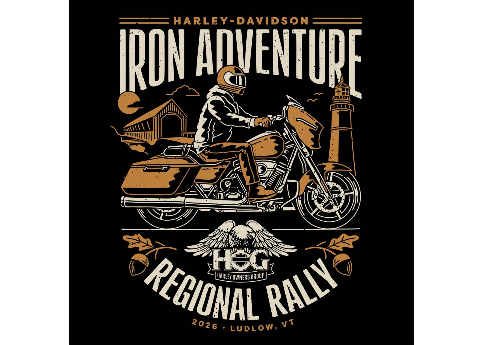 Iron Adventure H.O.G. Rally Banner