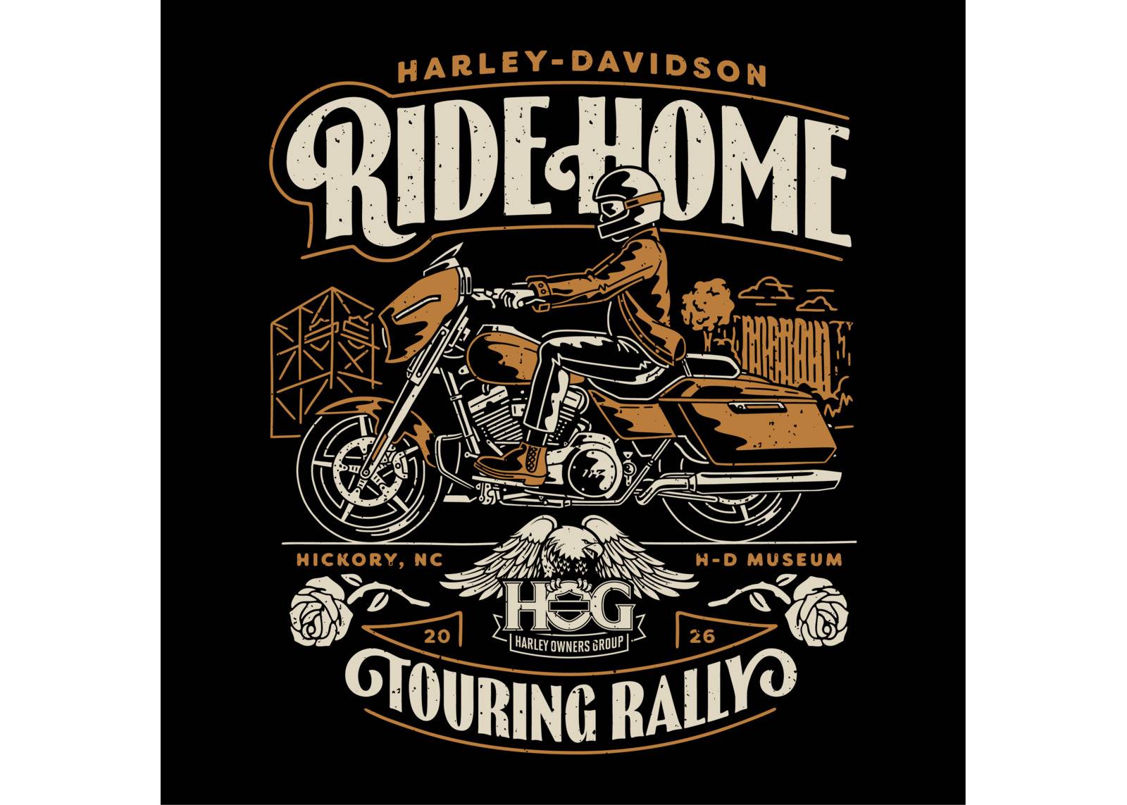 Ride Home H.O.G. Touring Rally Banner