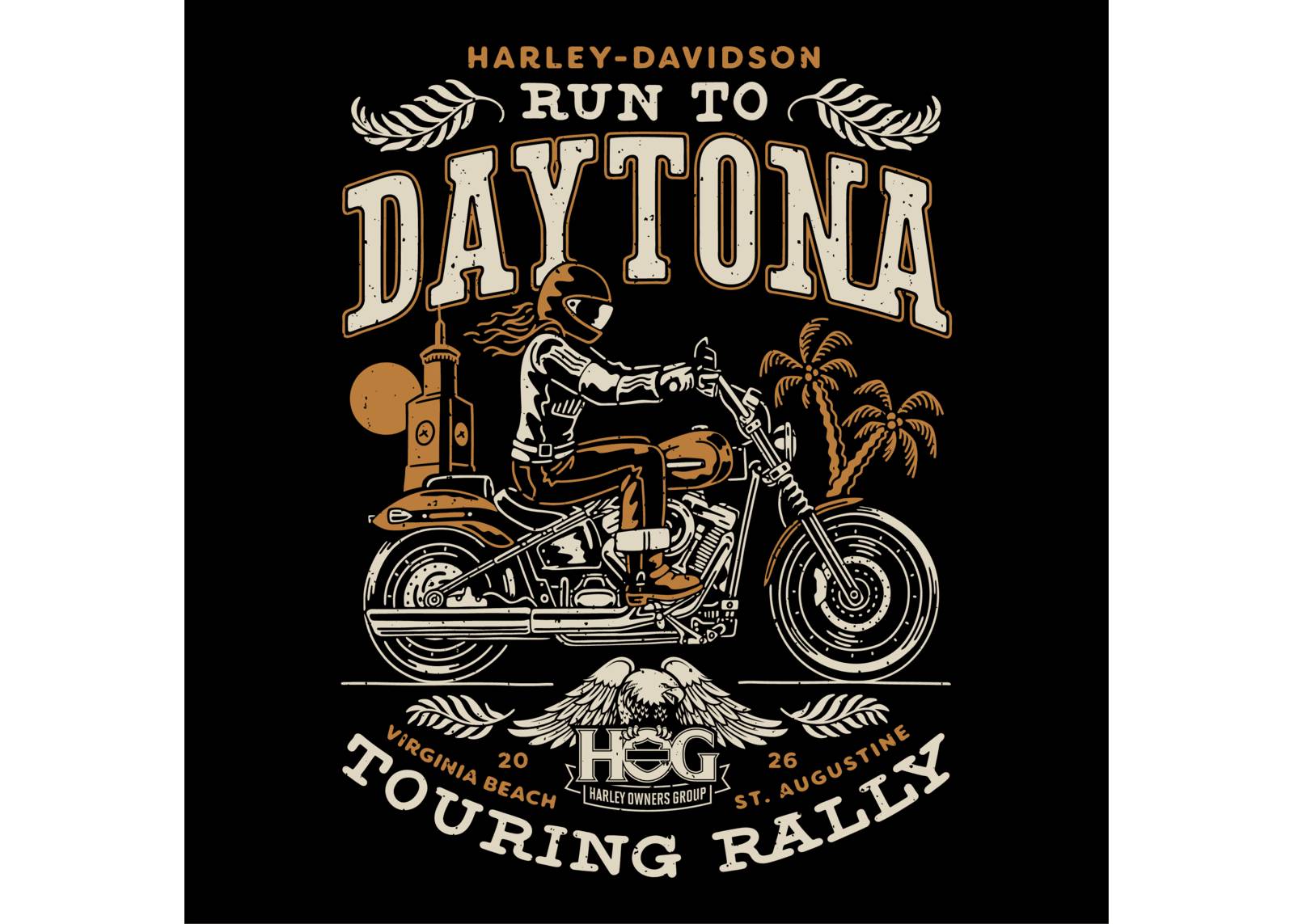 Run to Daytona H.O.G. Touring Rally Banner